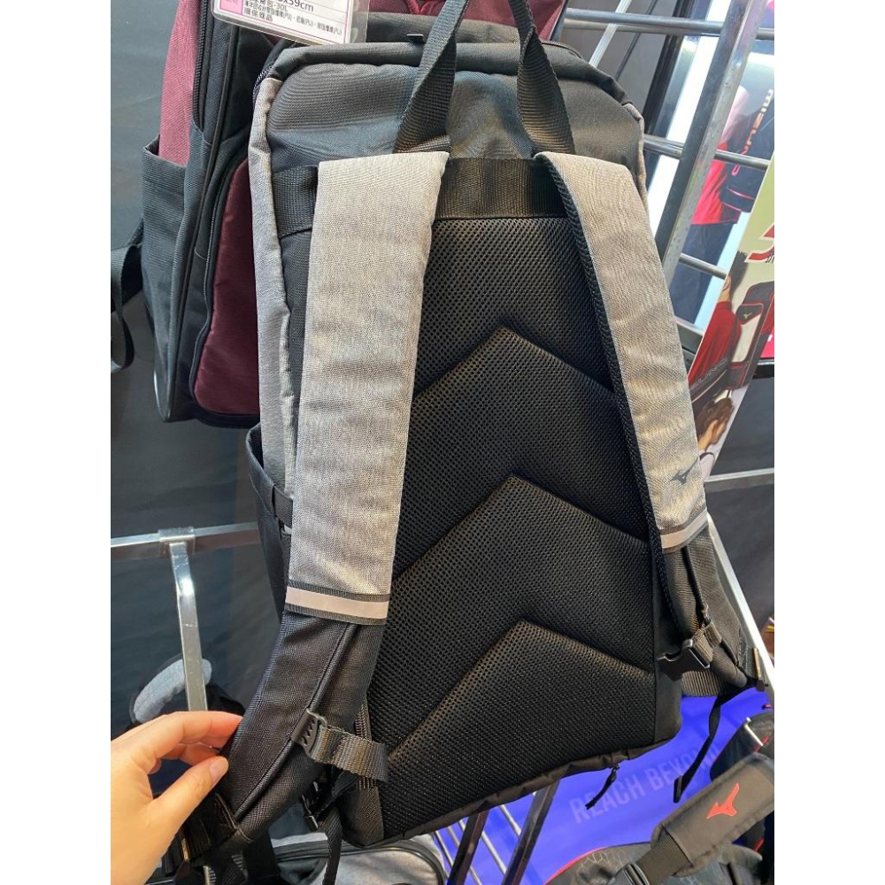 ◇ 羽球世家◇【拍包】Mizuno 美津濃 羽球背包 網球背包 雙肩 獨立鞋袋 2支裝-細節圖2