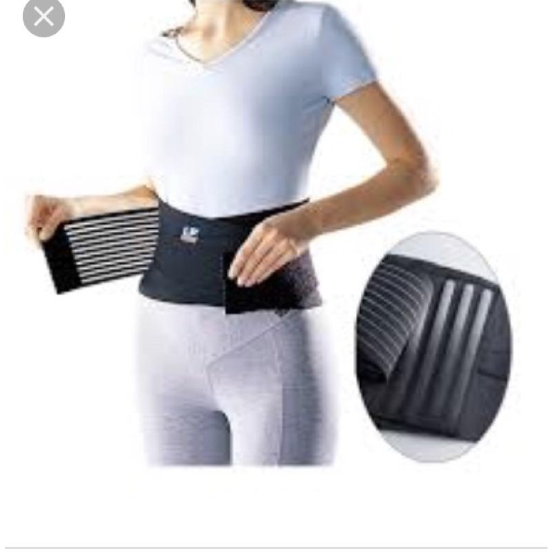 (羽球世家) LP-919 羽球護腰 超輕型高集中支撐護腰 8條塑鋼支撐 運動護腰 雙層設計 透氣舒適 可調整-細節圖2