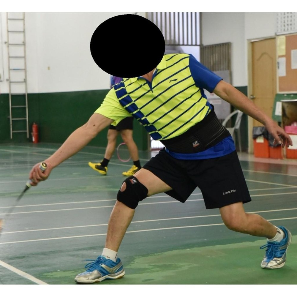 (羽球世家) LP-919 羽球護腰 超輕型高集中支撐護腰 8條塑鋼支撐 運動護腰 雙層設計 透氣舒適 可調整-細節圖3