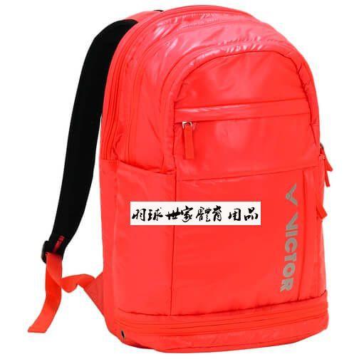 ◇ 羽球世家◇【袋】勝利 2支裝 羽球雙肩運動後背包 BR-3011 黑/粉橘 特價1220元VICTOR-細節圖3