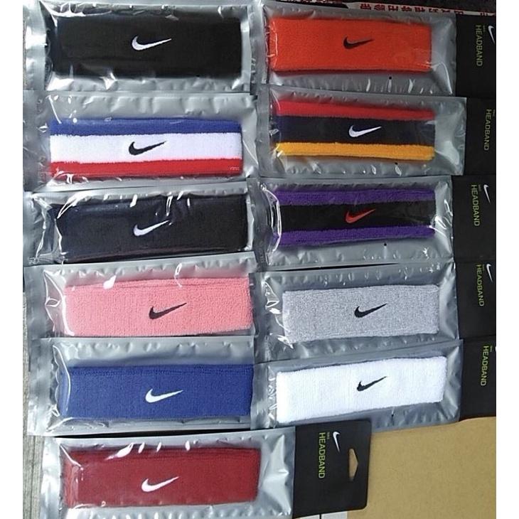 (羽球世家) NIKE吸汗頭巾 NIKE SWOOSH 單色頭帶 毛巾 止汗帶 一條裝 全新公司貨 另賣molten打氣-細節圖2