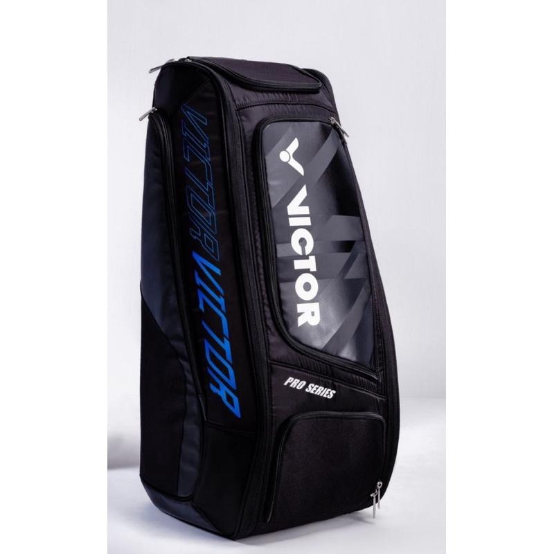 (羽球世家）勝利 BR-7007 黑藍 長型後背包 雙肩拍袋 BR7007II CM-細節圖2
