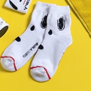 (羽球世家) 勝利 史奴比 卡哇依羽球襪 C-5084 A 聯名運動 19-22cm童襪 VICTOR X PEANUT-細節圖3