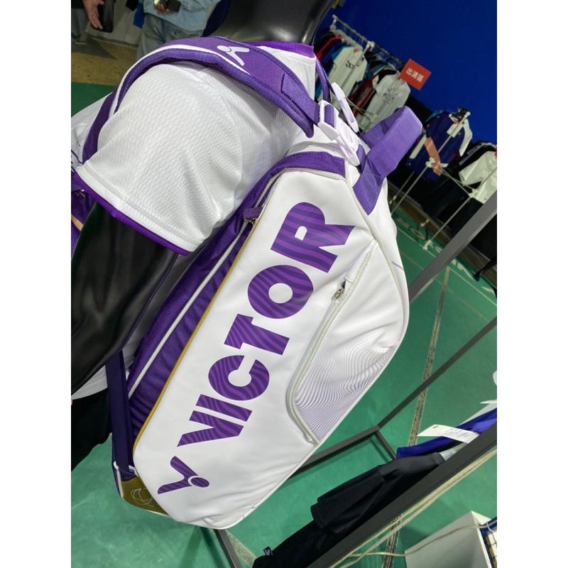 (羽球世家) 勝利 戴資穎專用 選手 羽球袋  BR-9213 TYY 白色 12隻裝 雙肩後揹 獨立置鞋袋-細節圖2