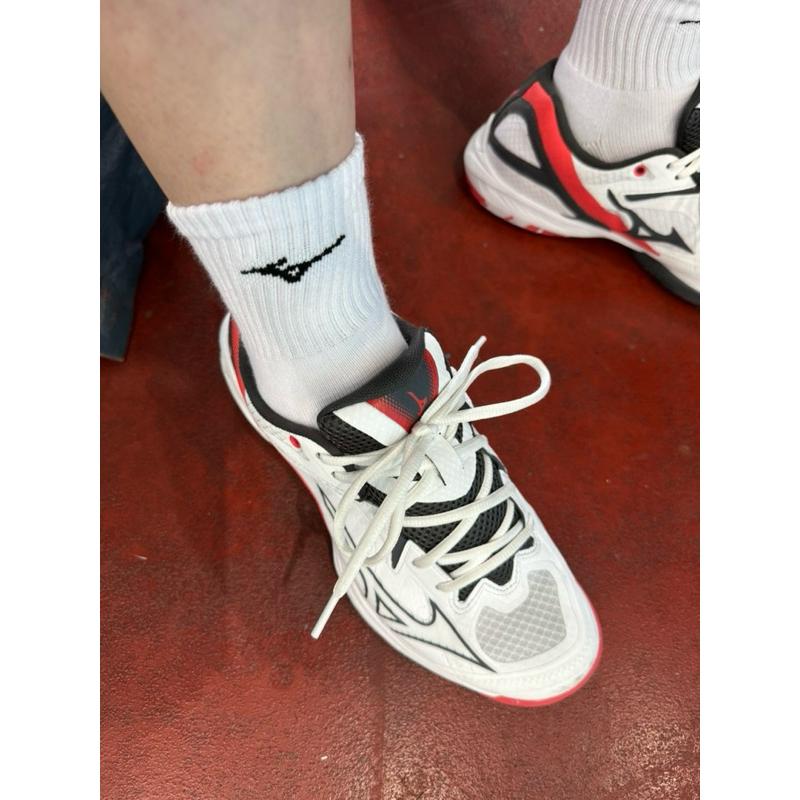 (羽球世家）美津濃 Mizuno 排球襪 中長襪 厚底毛巾襪 《一般25-27cm》籃球襪 桌球襪 運動厚襪-細節圖2