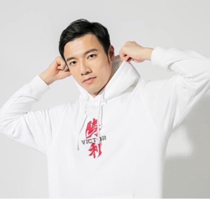 （羽球世家）勝利 羽球衣 帽踢 VICTOR T-15106 針織連帽長袖 T-Shirt 中性款 帽T-細節圖2