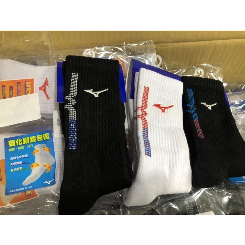 (羽球世家) Mizuno 美津濃 男 25-27cm 運動襪 羽球襪 排球襪 半毛巾底 吸汗 不鬆脫 32TX1507-細節圖2