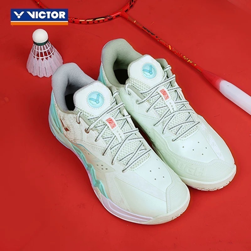 27.5 羽球世家 勝利 羽球鞋 P-8500 CNY R海洋白 側向鷹爪防翻 NitroLite 氮氣發泡科技 穩定-細節圖5