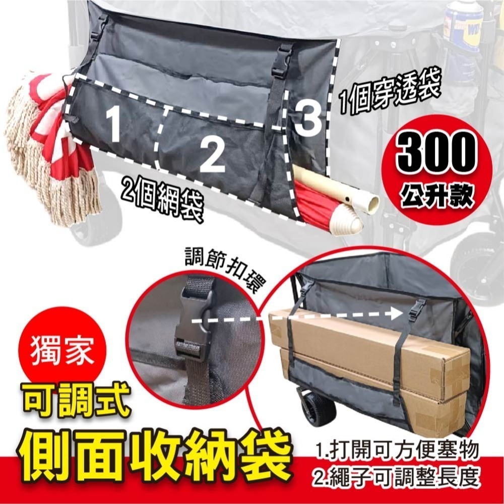 新款 SPF大容量美式小拉車 全方位裝載能力 收納最小 拖車 小推車 折疊推車 寵物車 沙灘車 快速收納 登機-細節圖4