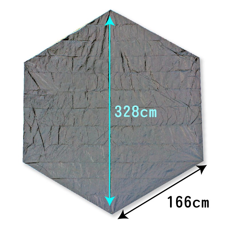 SPF 加厚PE六角防水地墊 送收納袋及六支地釘  368x368 適用各類帳篷 地布 帆布 防水墊 天幕 野餐墊-細節圖2