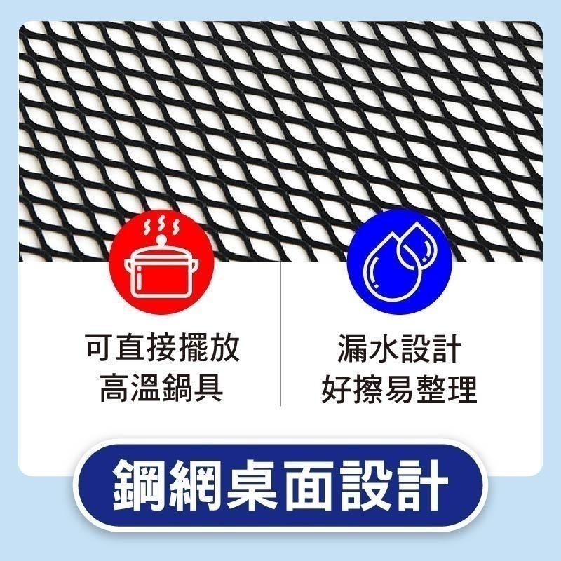 鋼網鋁合金折疊桌(小) 兩側延伸款 露營桌 摺疊桌 野餐桌 懶人桌 露營折疊桌 鋁合金 手提折疊桌-細節圖2