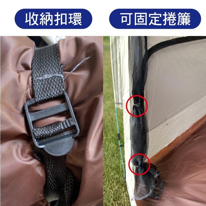 加大全自動四面帳篷 送前廳桿 215/240二種尺寸 秒開帳篷 雲霧灰時尚帳篷 加大防曬帳篷 拋帳 快速戶外帳篷 郊遊-細節圖7