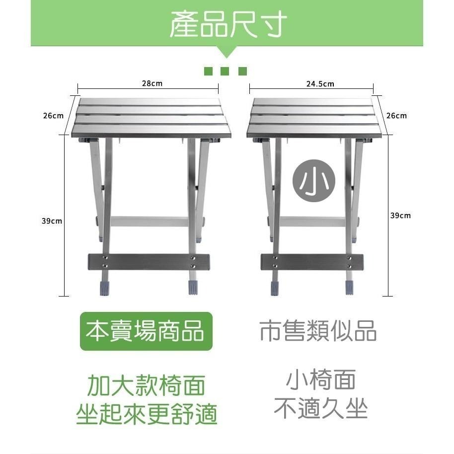 全鋁合金折疊椅 加大款椅面 摺疊椅 可搭蛋捲桌 3件內可便利店 超輕量1Kg 露營 野餐 排隊 釣魚都可用-細節圖4