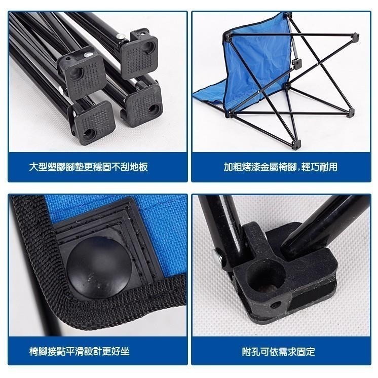 中號休閒輕便折疊椅 大人小孩都適用 輕便椅 登山 露營 戶外桌椅 帆布椅 排隊 釣魚 沙灘椅 露營椅 附提袋-細節圖4