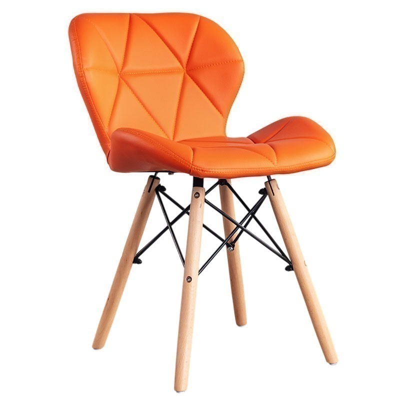 原木北歐風皮革造型椅 透明餐椅 椅子 化妝椅 餐桌椅 靠背椅 休閒椅 吧檯椅 梳妝椅 椅子北歐 餐廳椅 會議椅 皮革椅-規格圖9