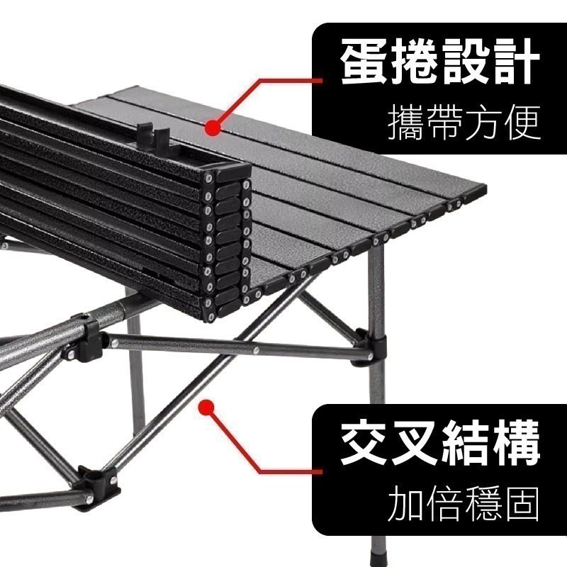 SPF新款碳鋼蛋捲桌椅組 1桌4椅 折疊桌椅組 休閒椅 導演椅 大號扶手 露營 休閒椅子 戶外桌椅 帆布椅 釣魚沙灘椅-細節圖8