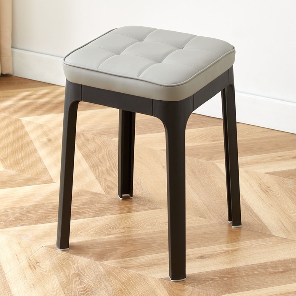 SPF✨造型皮革凳✨方凳 椅凳 餐椅 凳子 塑膠椅 椅子 皮革方凳 休閒椅 方形凳 矮凳 客廳椅-規格圖9