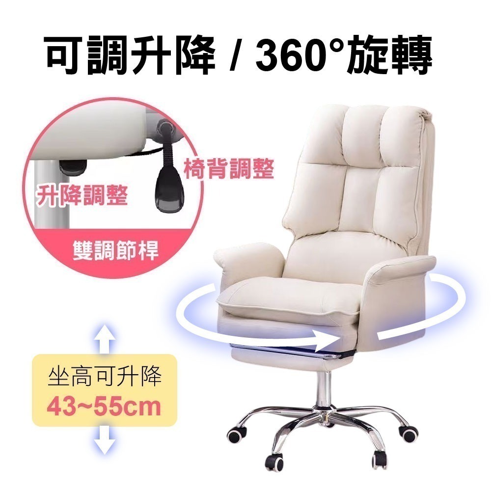 SPF 電腦椅 電競椅 椅子 辦公椅 人體工學椅 工作椅 可躺椅 可升降久坐沙發椅電競書房懶人單人椅 躺旋轉座椅-細節圖5