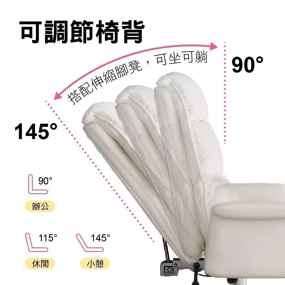 SPF 電腦椅 電競椅 椅子 辦公椅 人體工學椅 工作椅 可躺椅 可升降久坐沙發椅電競書房懶人單人椅 躺旋轉座椅-細節圖2
