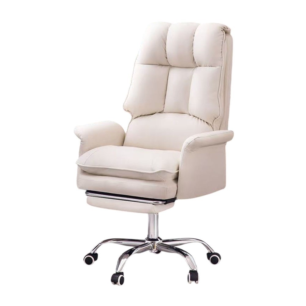 白色皮革+高級氣桿+擱腳