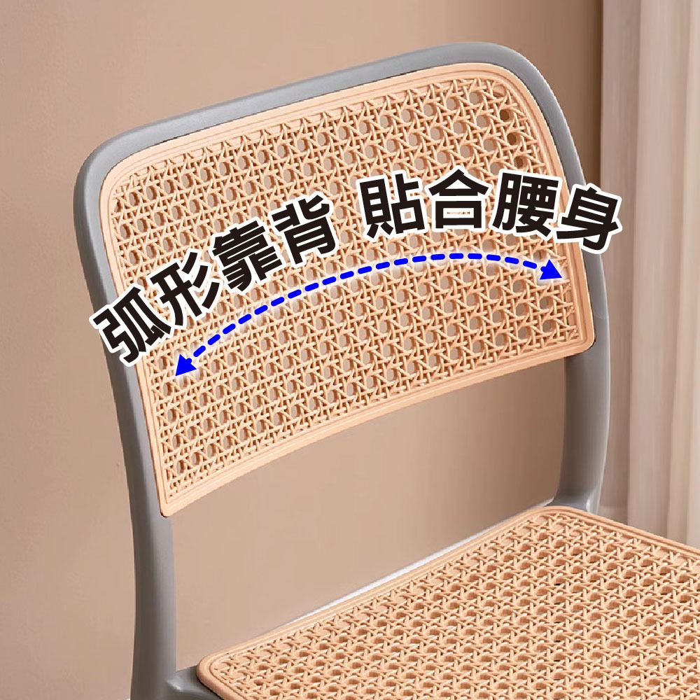 SPF北歐風 仿藤椅 台灣現貨 2024新版，塑膠椅，伊姆斯椅，居家椅，休閒椅，餐桌椅，牛角椅，休閒椅，讀書椅，沙灘椅-細節圖2