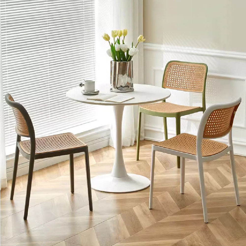 SPF北歐風 仿藤椅 台灣現貨 2024新版，塑膠椅，伊姆斯椅，居家椅，休閒椅，餐桌椅，牛角椅，休閒椅，讀書椅，沙灘椅-細節圖11