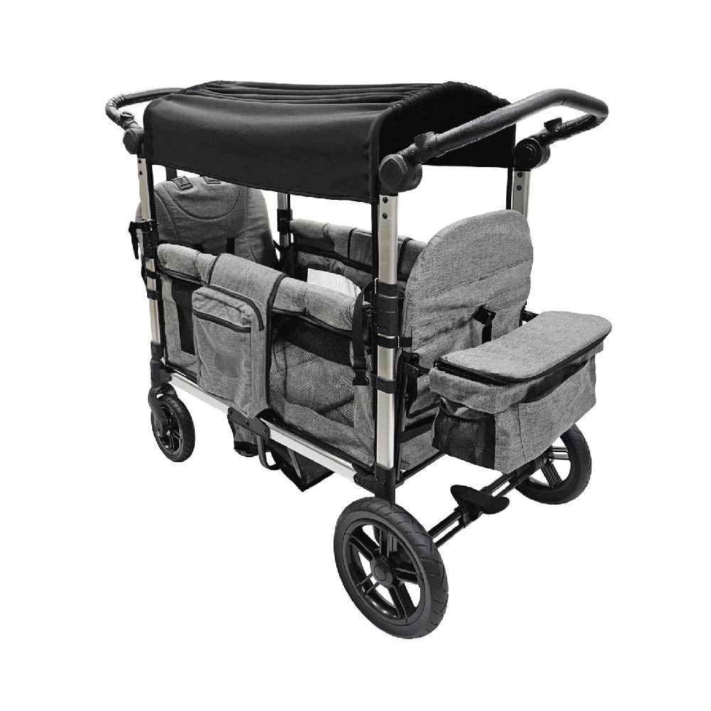 2025新式 白金避震款 歐規露營推車 推拉二用 外銷歐洲專利 拖車 小推車 餐車 折疊推車 快速收納 可拆洗【現貨】-規格圖11