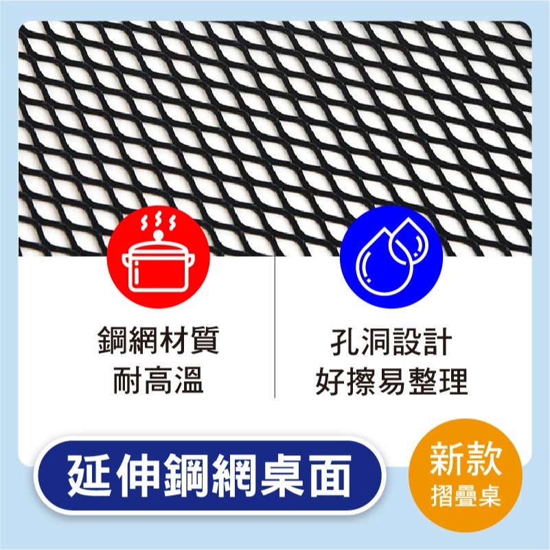 SPF工業風木紋 折疊桌 延伸鋼網桌面 四邊加固 加厚加強 鋁合金摺疊桌 露營桌 會議桌 烤肉 普渡 拜拜-細節圖6