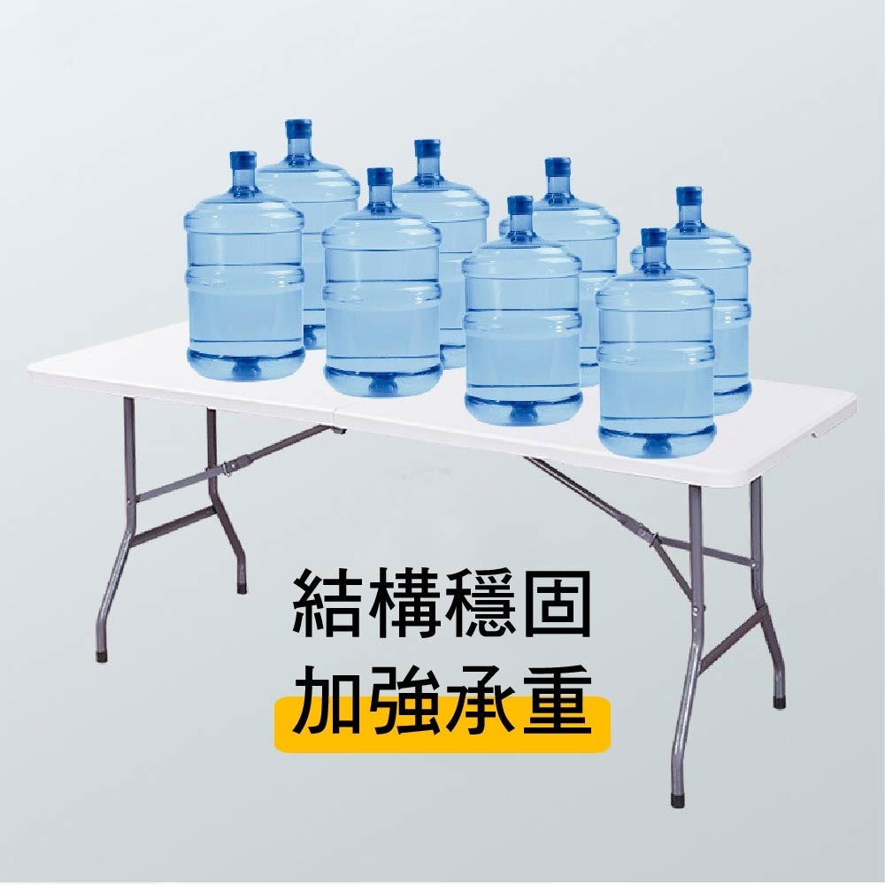SPF 180x70 手提 戶外多功能桌 摺疊桌 折疊桌 露營桌 會議桌 拜拜桌 戶外桌 加強型 加固款-細節圖7