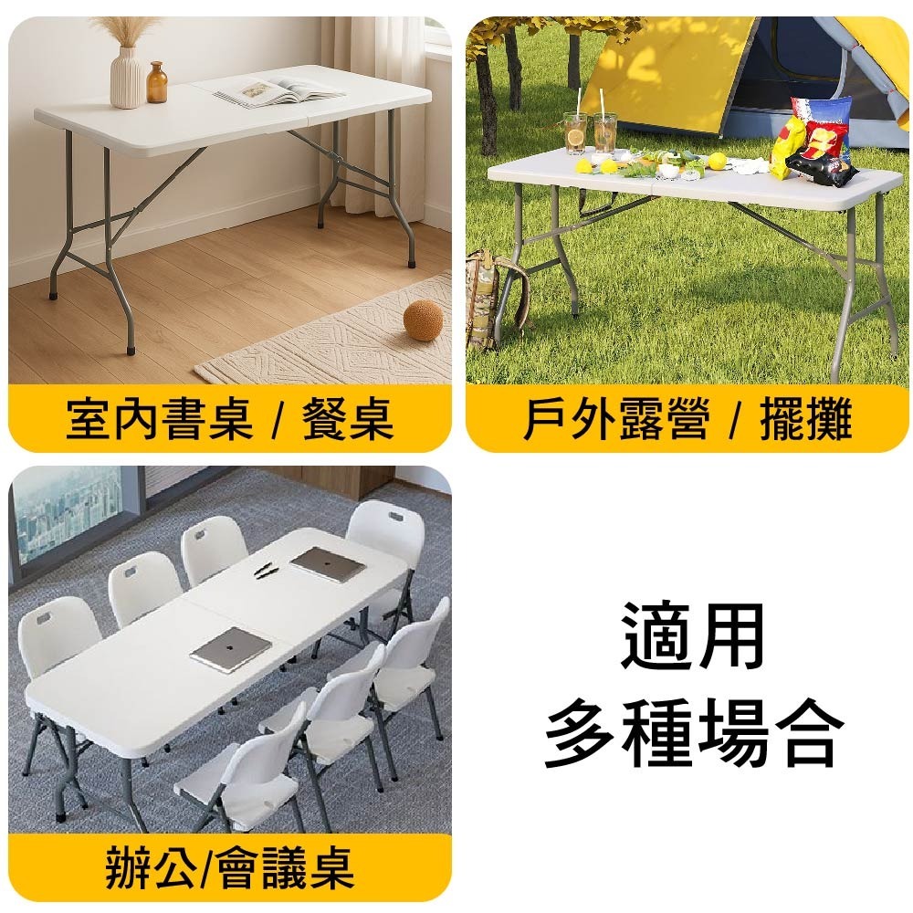SPF 180x70 手提 戶外多功能桌 摺疊桌 折疊桌 露營桌 會議桌 拜拜桌 戶外桌 加強型 加固款-細節圖8
