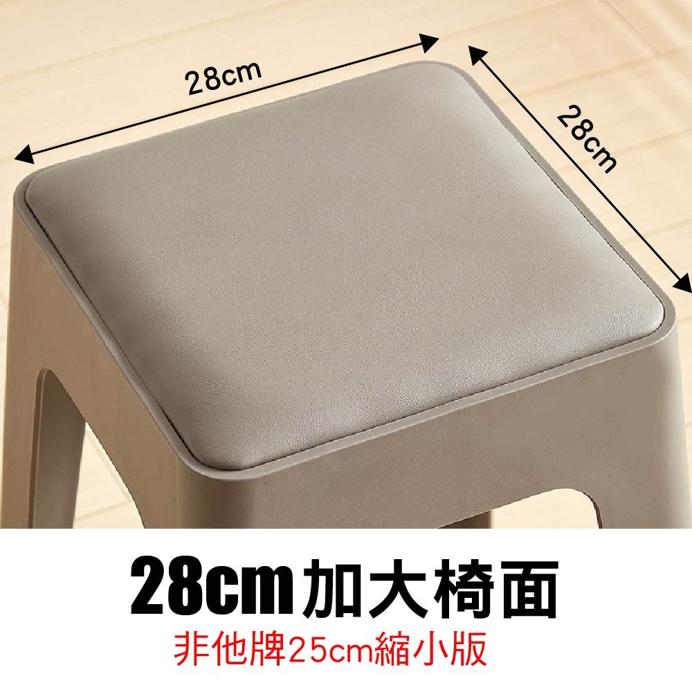 SPF⭐️台灣現貨⭐️加大版椅凳⭐️好收納 多色任選 風車 椅凳 凳子 圓凳 塑膠椅 方凳 繽紛椅凳 矮凳 板凳-細節圖4