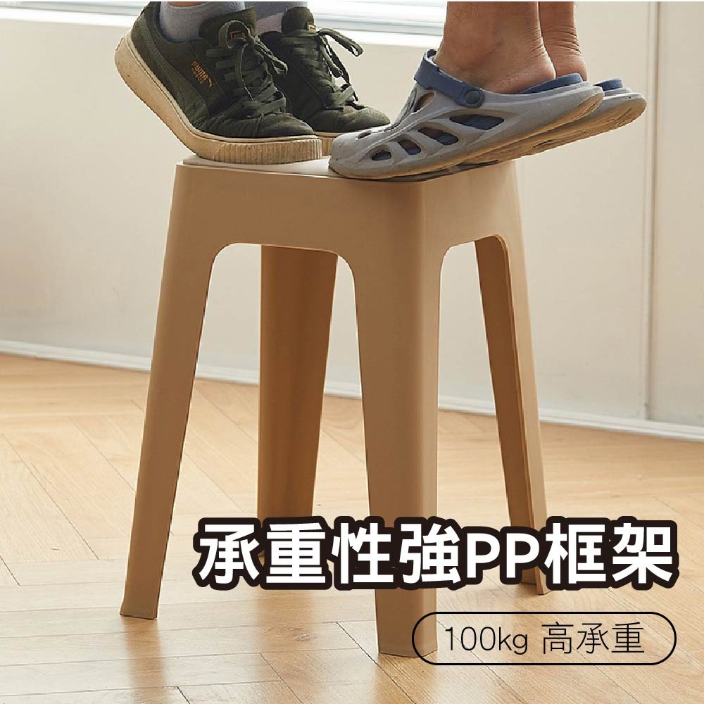 SPF⭐️台灣現貨⭐️加大版椅凳⭐️好收納 多色任選 風車 椅凳 凳子 圓凳 塑膠椅 方凳 繽紛椅凳 矮凳 板凳-細節圖7