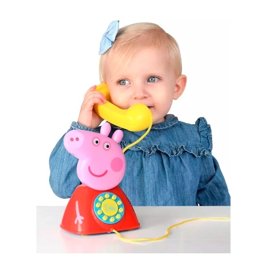 粉紅豬小妹 佩佩造型電話筒-細節圖4
