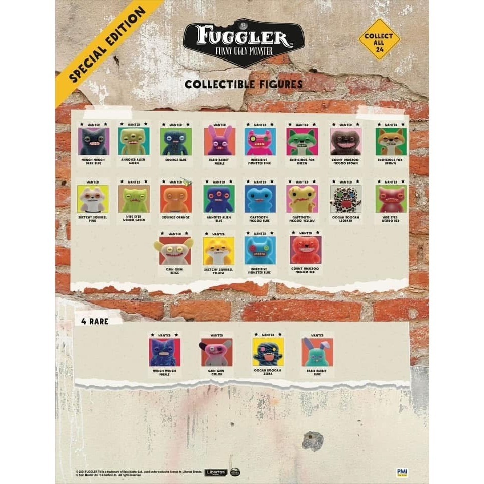 Fuggler 放克牙寶 盲包鑰匙圈 公仔 牙齒怪 調皮鬼-規格圖3