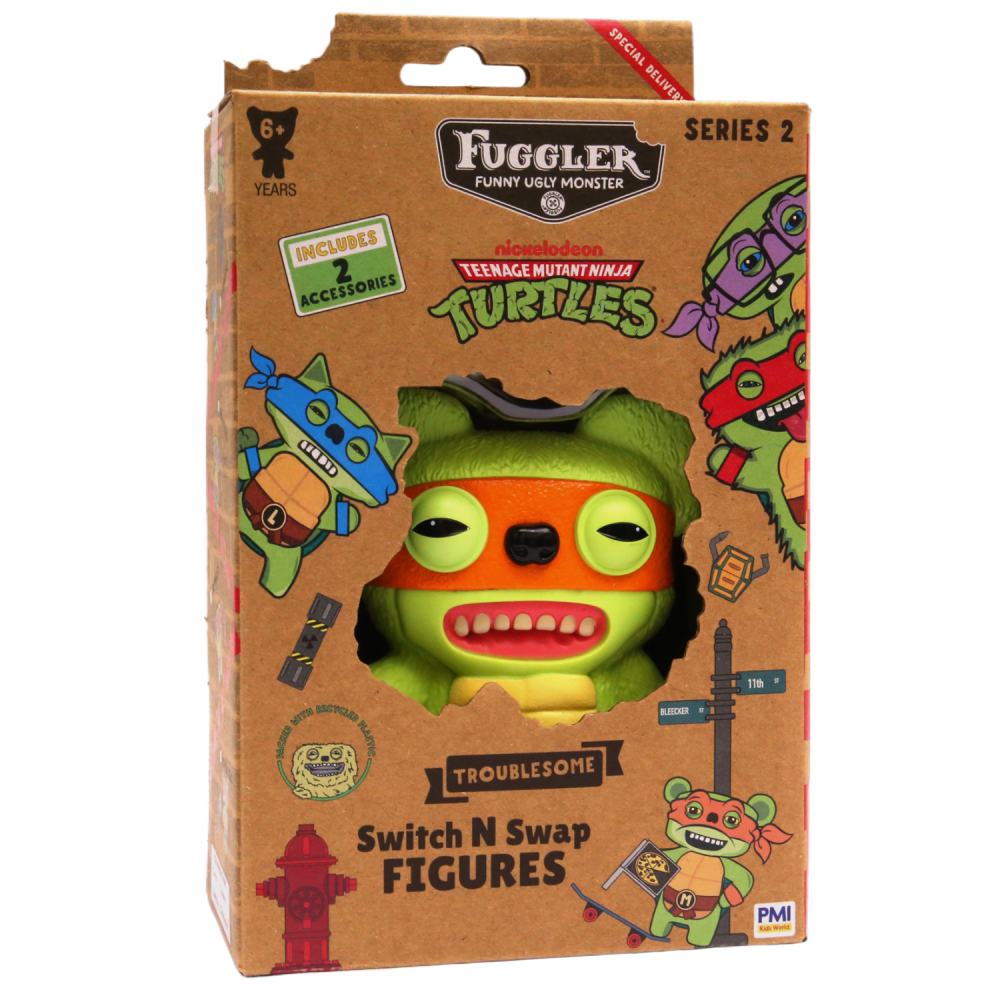 FUGGLER 放克牙寶 公仔  5吋公仔 忍者龜大亂鬥 牙齒怪-細節圖4