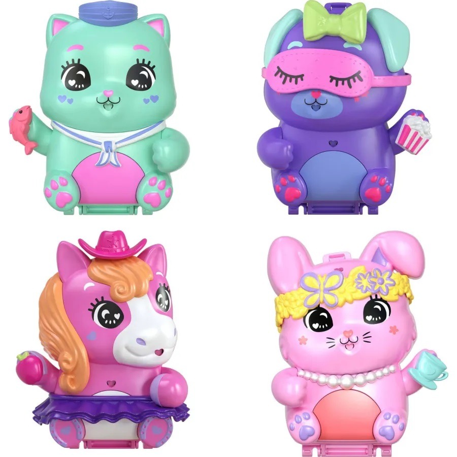 雙11限定 Polly Pocket 口袋波莉 可愛百變百寶盒系列-細節圖2