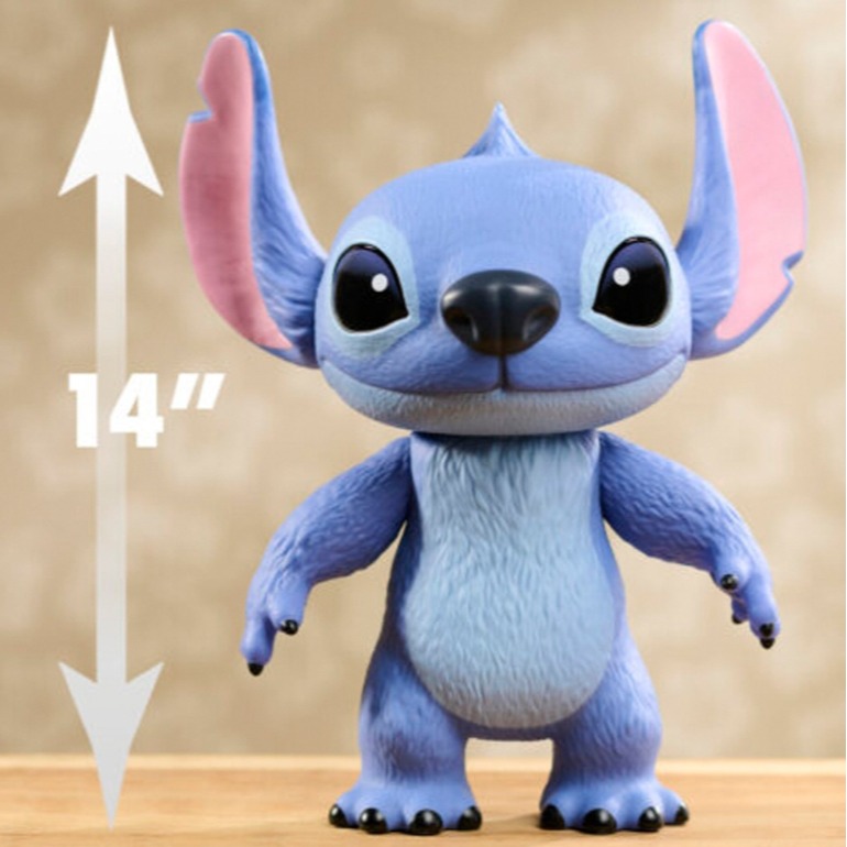 迪士尼 14吋 史迪奇 35公分 可動公仔-細節圖2