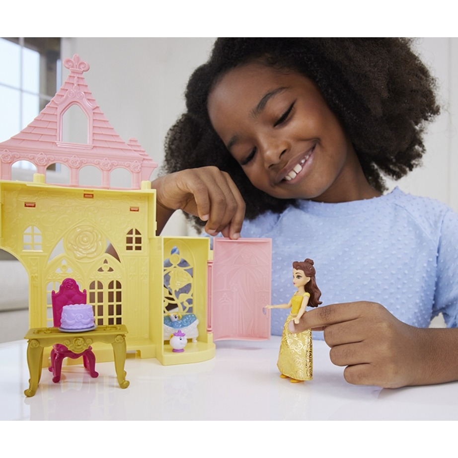 迪士尼公主 迷你公主夢幻故事場景組合 貝兒-細節圖2