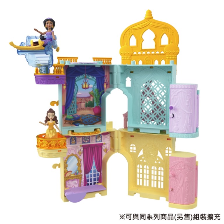 迪士尼公主 迷你公主夢幻故事場景組合 貝兒-細節圖3