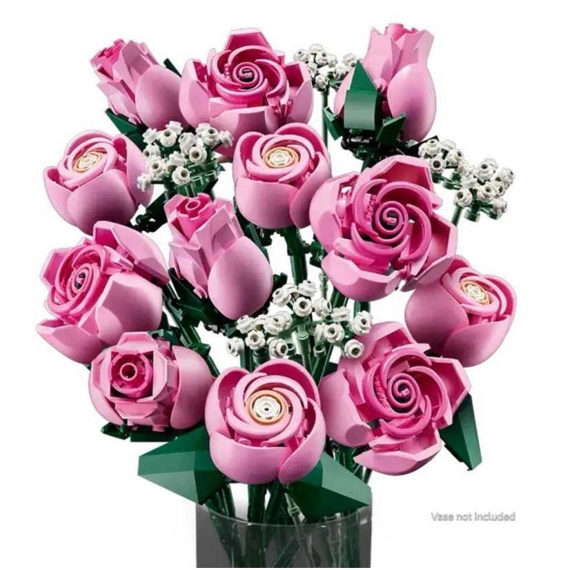 LEGO 10374 粉紅玫瑰花束 Bouquet of Pink Roses 樂高® Icons-細節圖2