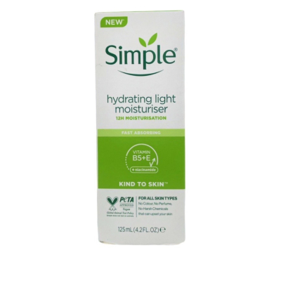 Simple hydrating light Moisturiser 補水保濕乳125ml(Light清淡款)