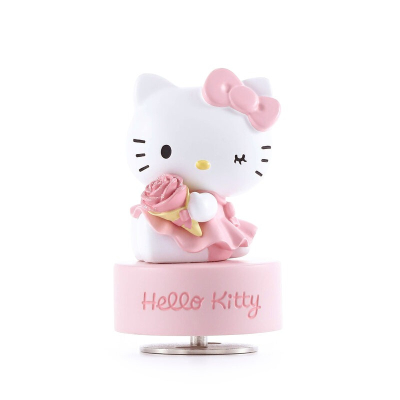 JARLL 讚爾藝術 Hello Kitty 愛上玫瑰音樂盒(官方授權)