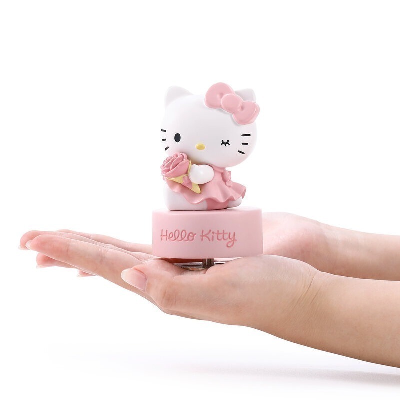 【現貨秒出】JARLL 讚爾藝術 Hello Kitty 愛上玫瑰音樂盒(官方授權) 生日 告白 結婚 紀念日 畢業禮-細節圖5