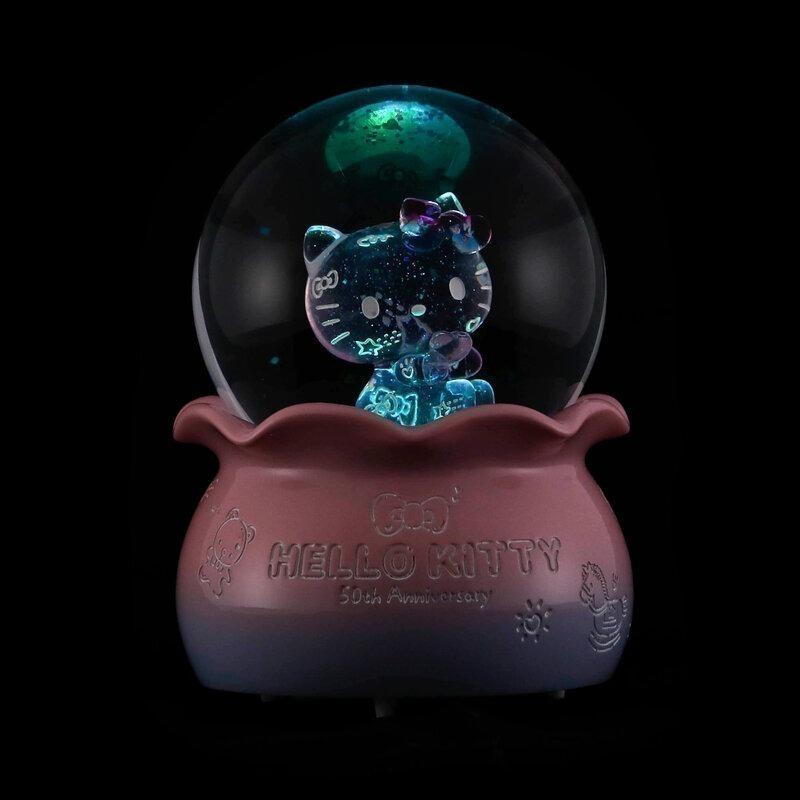 [最後現貨 JARLL 水晶球 ]Hello Kitty 50周年限定收藏 水晶球音樂盒-細節圖8