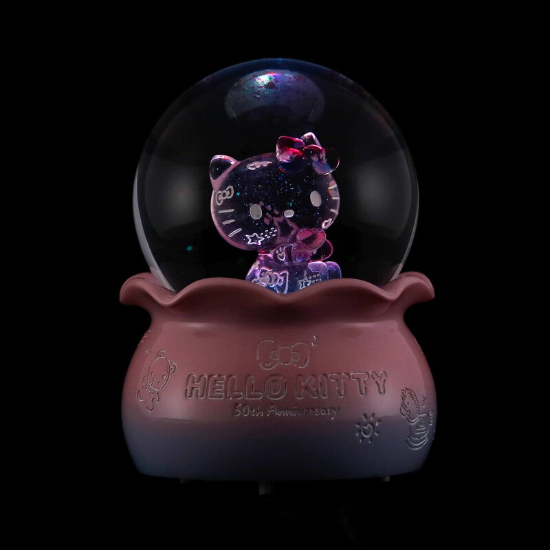 [現貨 JARLL 水晶球 ]Hello Kitty 50周年限定收藏 水晶球音樂盒-細節圖7
