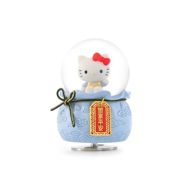 【新品 JARLL讚爾藝術】Hello Kitty 幸運御守系列水晶球音樂盒 禮物6款任選-規格圖1
