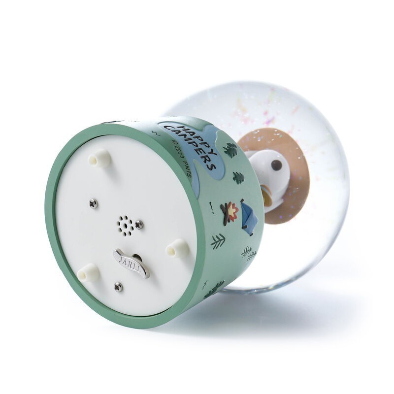 【限時6折售完即絕版JARLL 讚爾藝術】Snoopy史努比 露營趣 水晶球音樂盒 官方授權-細節圖5