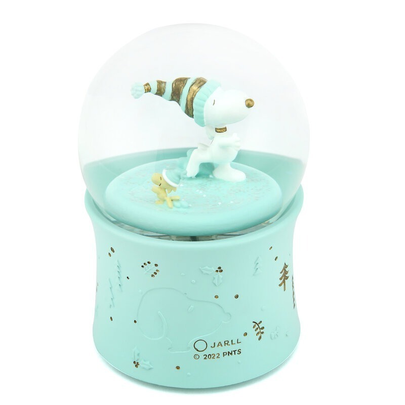 【絕版現貨秒出 JARLL 讚爾藝術】Snoopy史努比-霜凍之夜 水晶球音樂盒 禮物-細節圖2