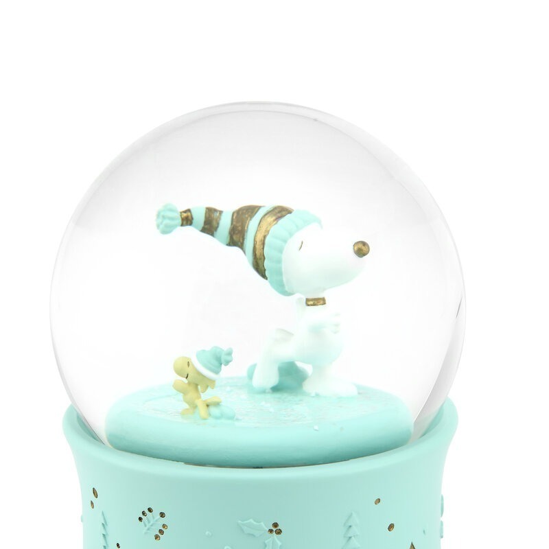 【絕版現貨秒出 JARLL 讚爾藝術】Snoopy史努比-霜凍之夜 水晶球音樂盒 禮物-細節圖4