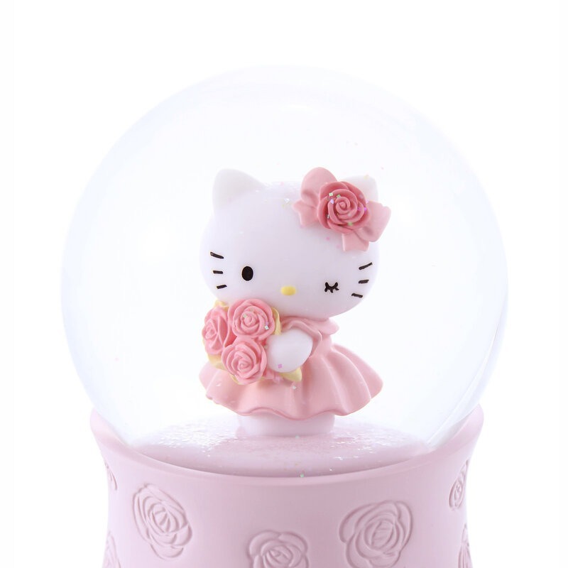 【現貨秒出JARLL 讚爾藝術】Hello Kitty 真誠的愛 水晶球音樂盒生日 告白 結婚 紀念日 畢業禮物-細節圖2